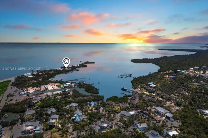The sunset overlooking the bay.