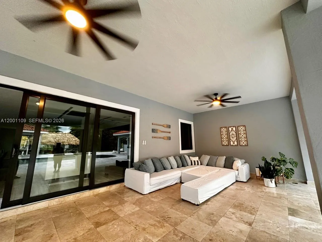 Outdoor living room terrace