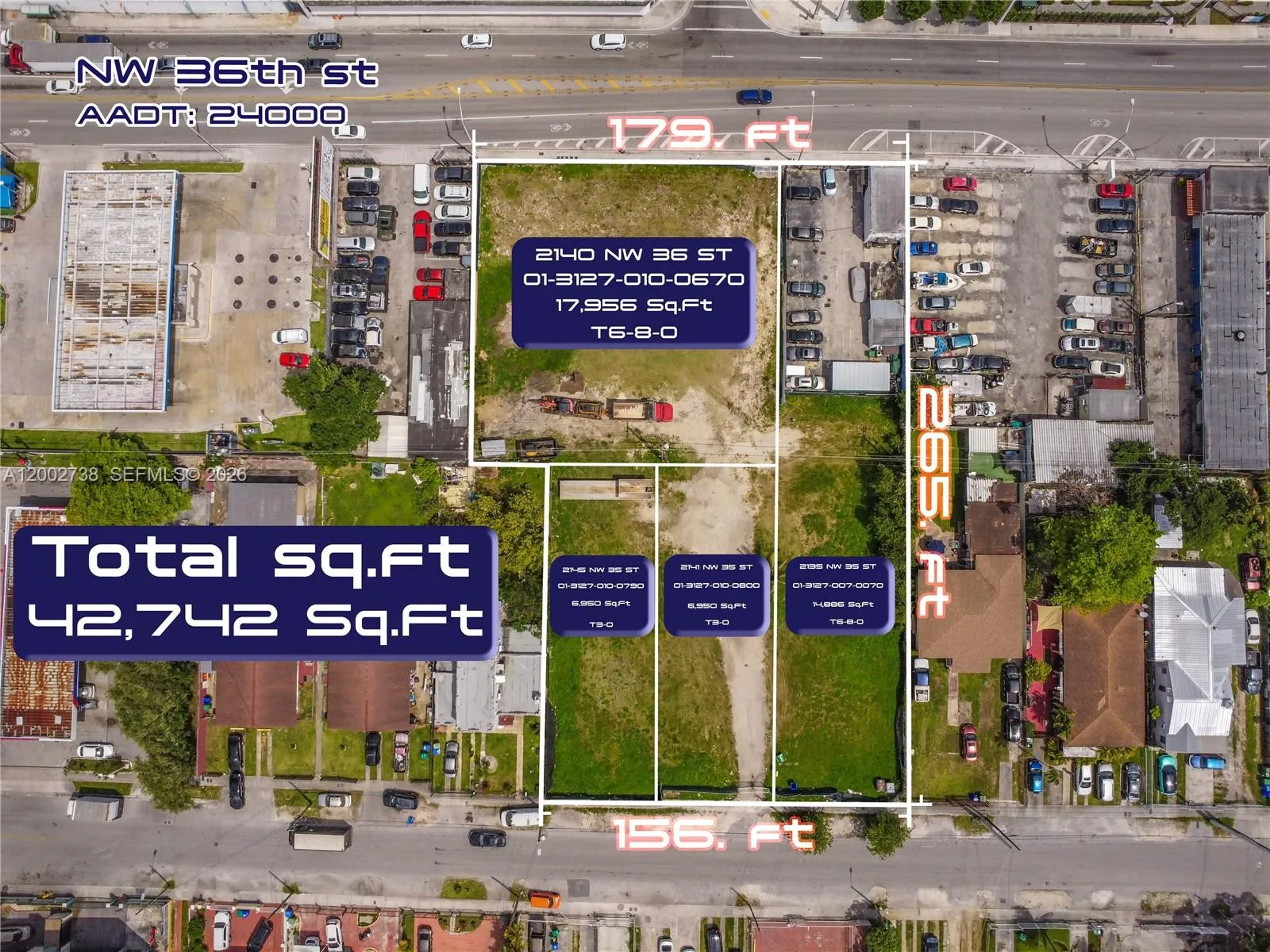 2140 Nw 36th St, Miami, Florida 33142, Miami, Florida 33142, ,Land,For Sale,2140 Nw 36th St, Miami, Florida 33142,A12002738