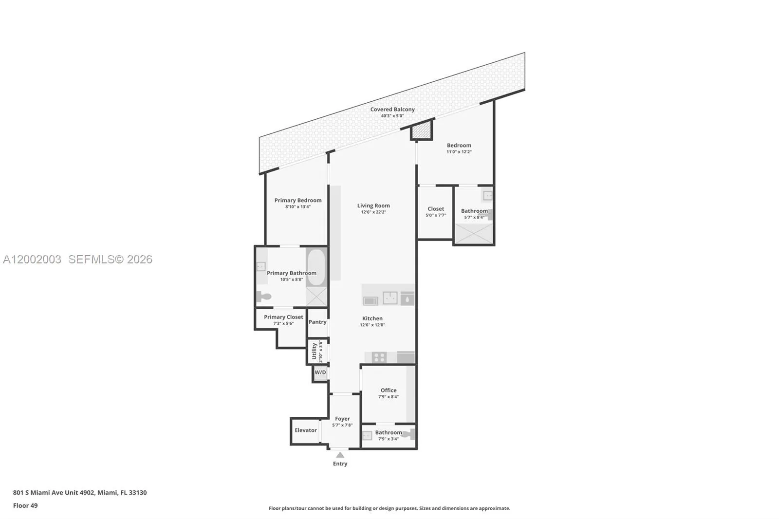 801 S Miami Ave 4902, Miami, Florida 33130, Miami, Florida 33130, 2 Bedrooms Bedrooms, ,2 BathroomsBathrooms,Residential,For Sale,801 S Miami Ave 4902, Miami, Florida 33130,A12002003