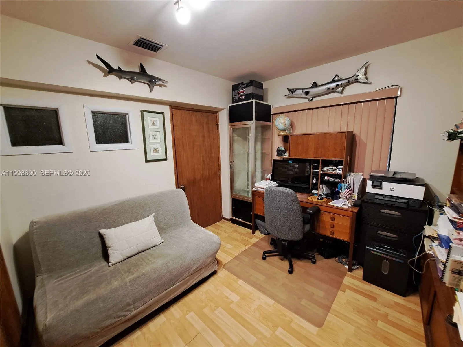 4th bedroom with wooden floor