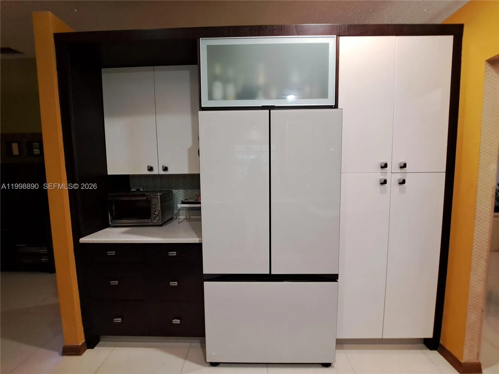 One year old double glass door refrigerator