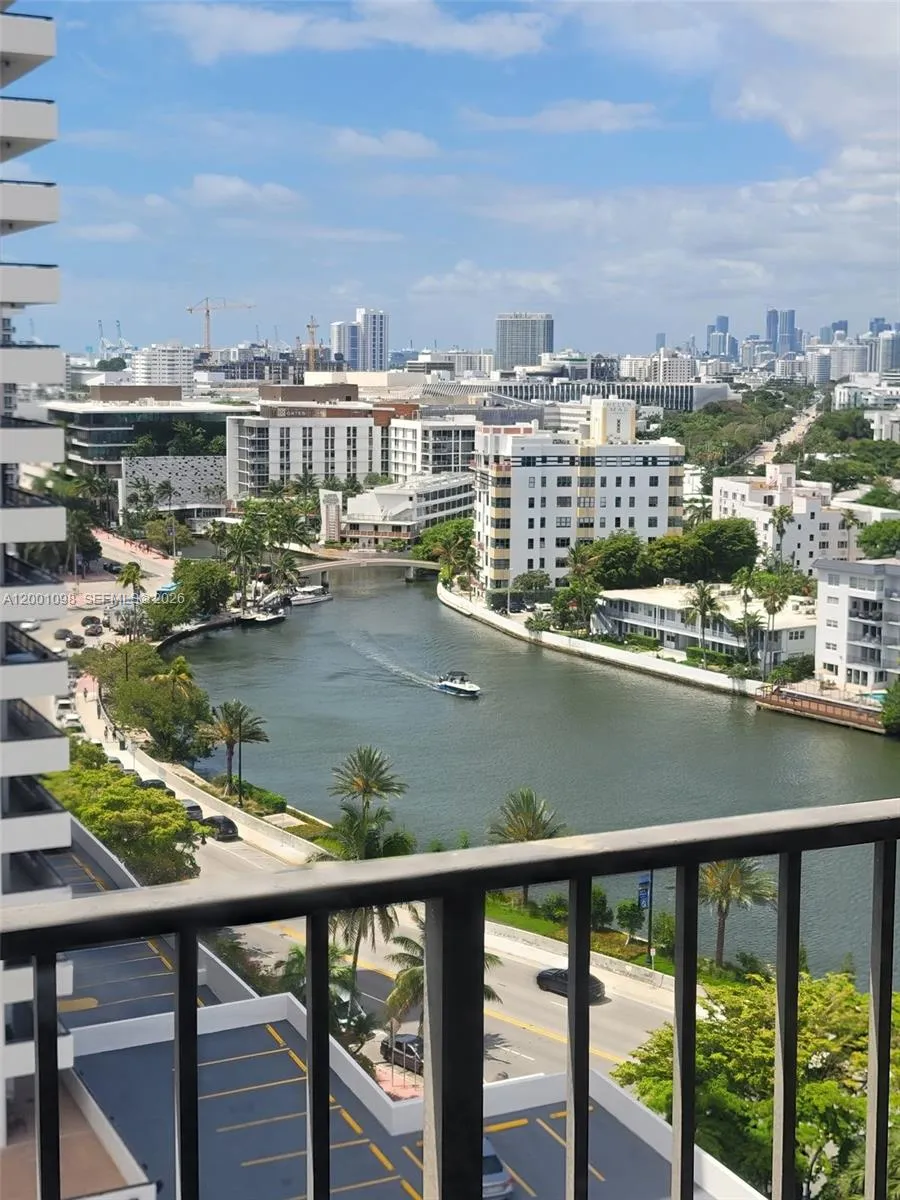 Canal, Port of Miami, City view