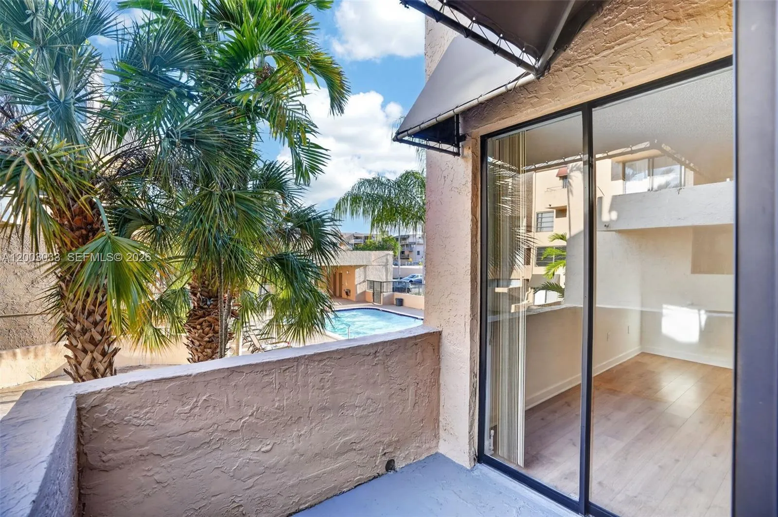 Close to the pool area