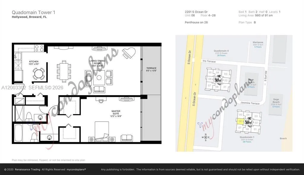 2201 S Ocean Dr 1706(availbale Now), Hollywood, Fl, Hollywood, Florida 33019, 1 Bedroom Bedrooms, ,2 BathroomsBathrooms,Residential Lease,For Rent,2201 S Ocean Dr 1706(availbale Now), Hollywood, Fl,A12003302