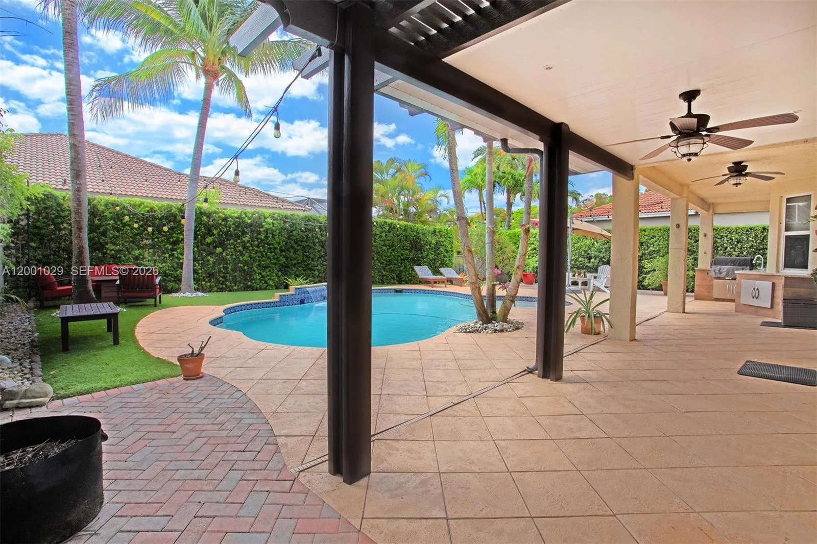 Extended covered patio