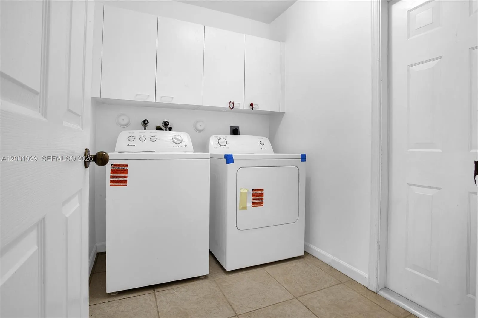 New washer and dryer