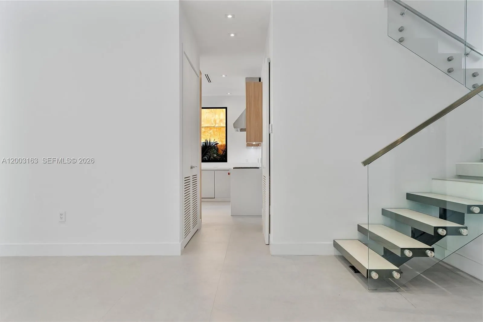 Stairs to upper floors