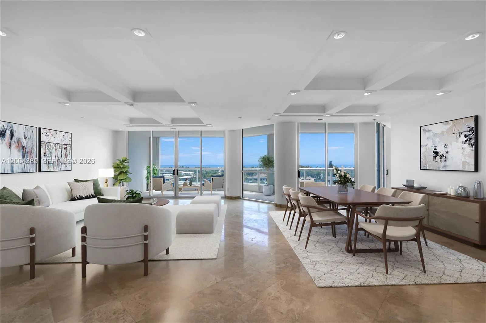 Virtually staged photo