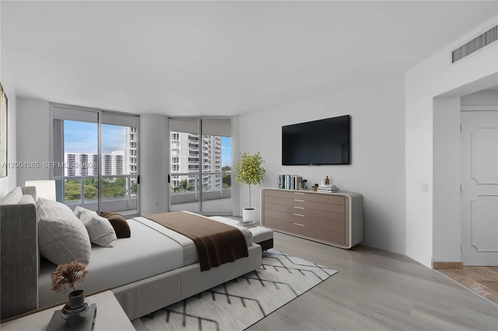 Virtually staged photo