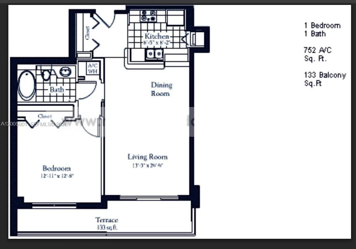 1155 Brickell Bay Dr 606, Miami, Florida 33131, Miami, Florida 33131, 1 Bedroom Bedrooms, ,1 BathroomBathrooms,Residential Lease,For Rent,1155 Brickell Bay Dr 606, Miami, Florida 33131,A12005901