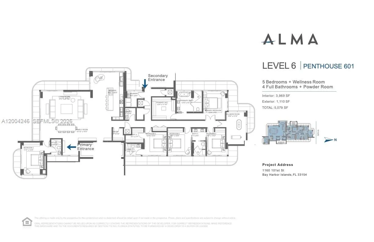 1160 101st St Ph701, Bay Harbor Islands, Florida 3, Bay Harbor Islands, Florida 33154, 5 Bedrooms Bedrooms, ,4 BathroomsBathrooms,Residential,For Sale,1160 101st St Ph701, Bay Harbor Islands, Florida 3,A12004246