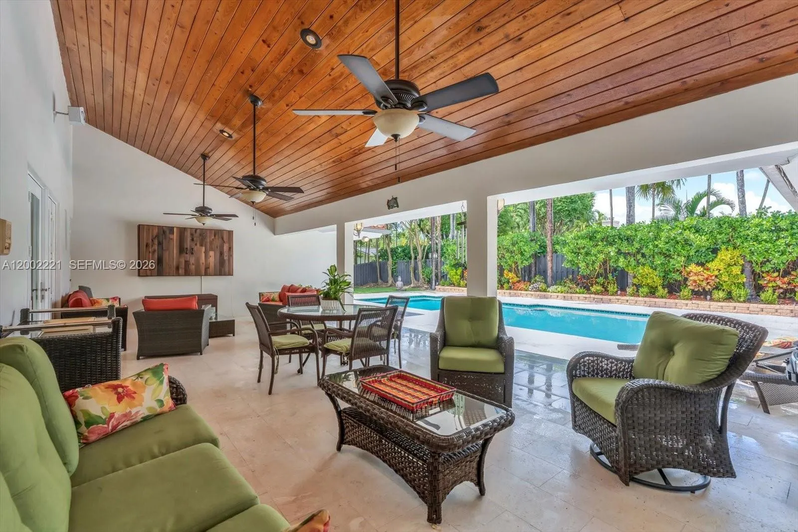 Very spacious covered patio for your entertaining