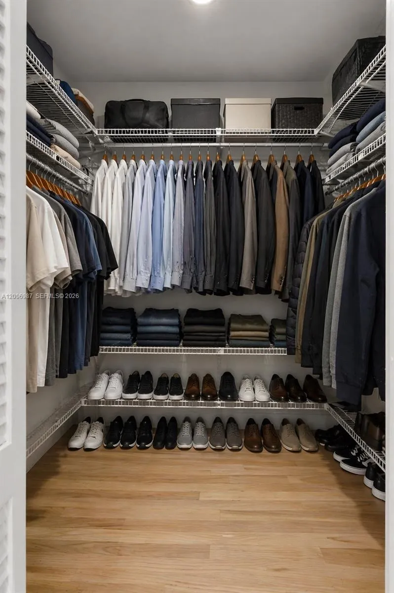 His closet
