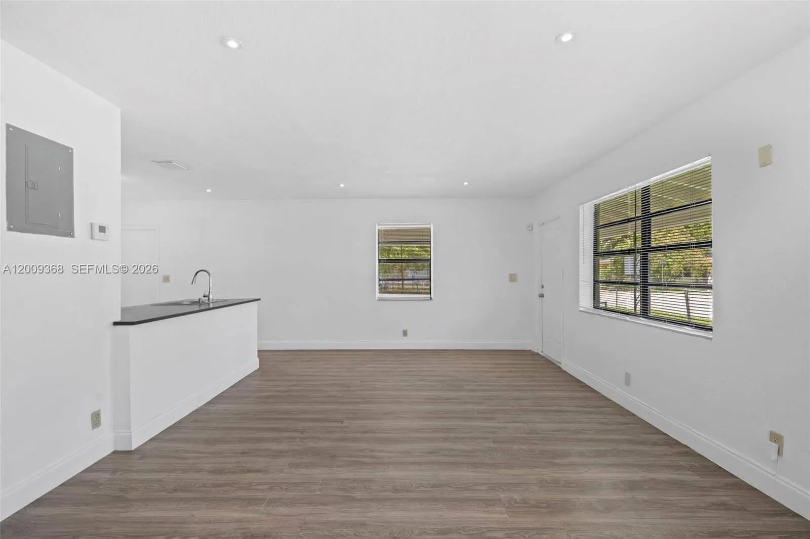 Living room of unit 1
