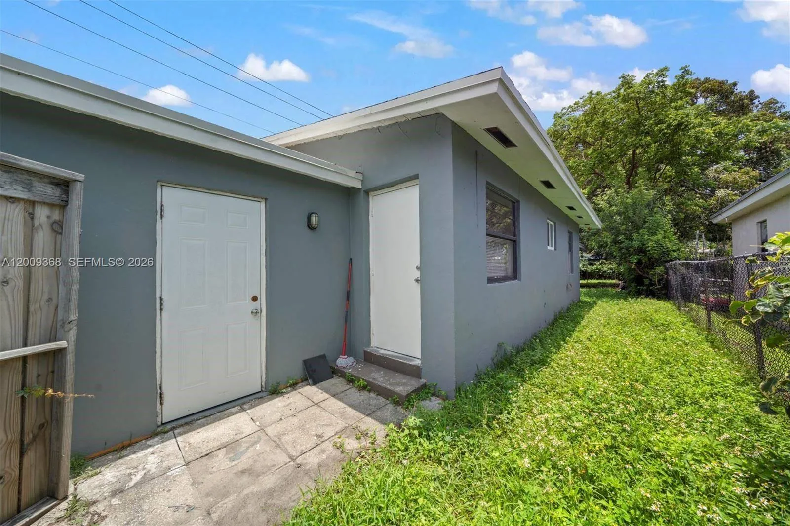Backdoor of unit 1(Laundry)