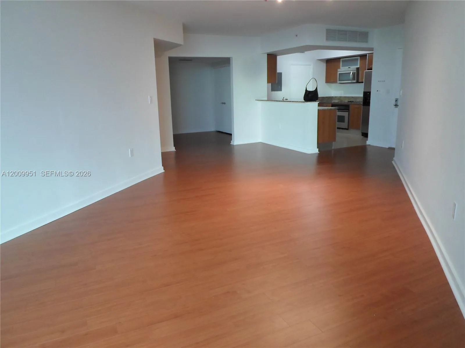 Living dinning room and kitchen view