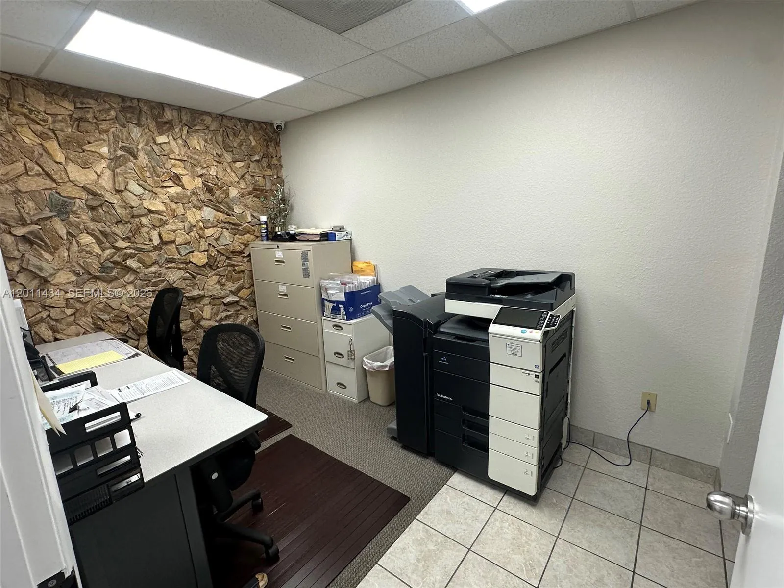 Office by Reception Area