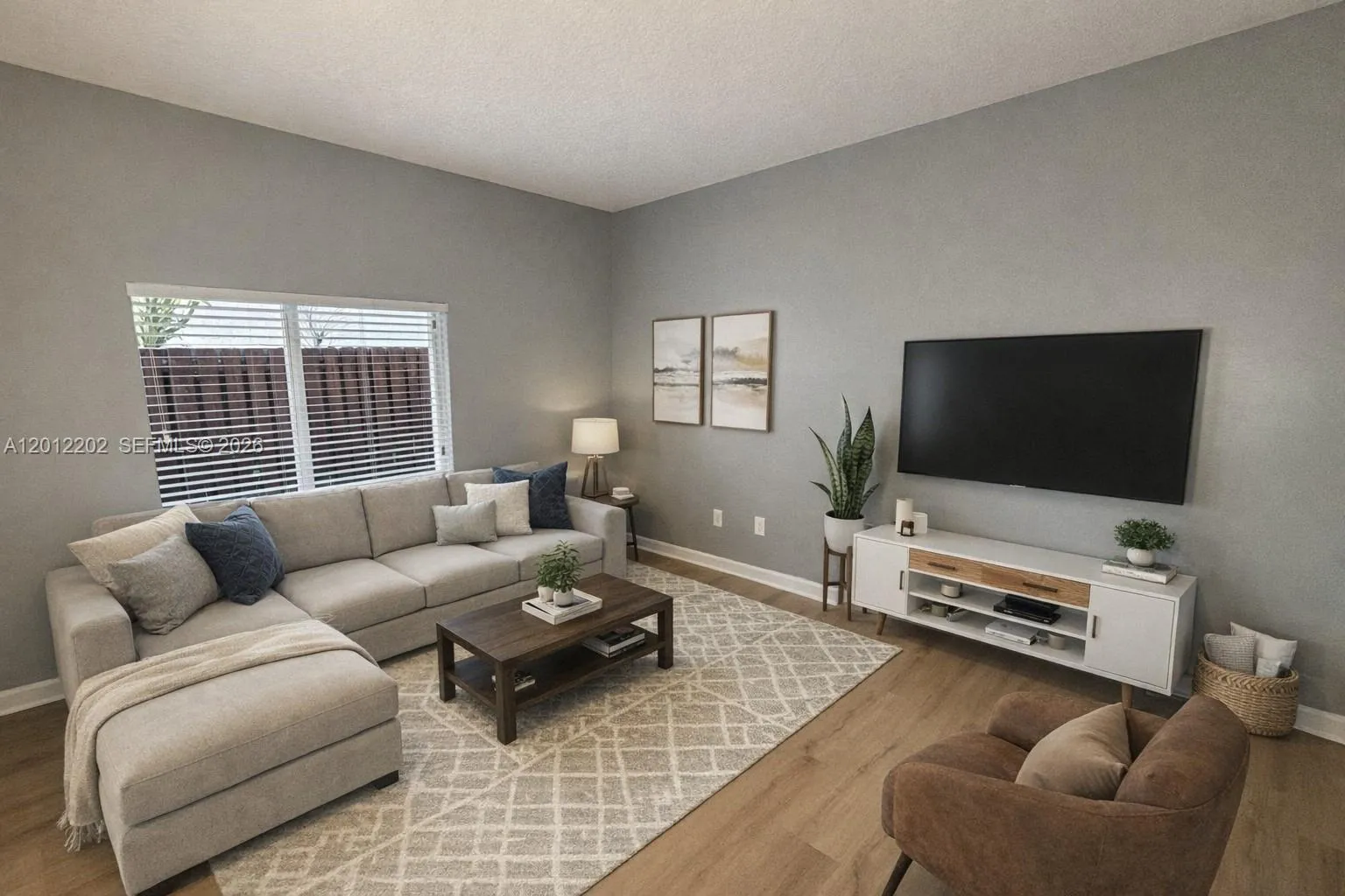 Virtually Stage Family Room perfect for relaxing with the family.