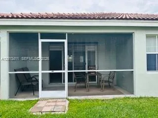 Screened patio