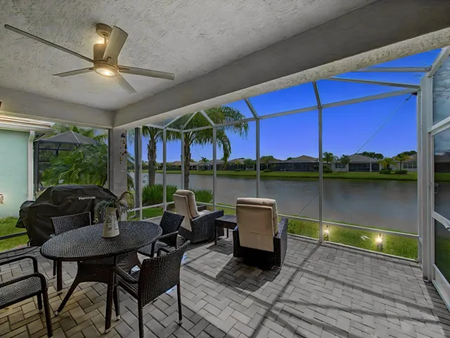 Covered Patio Night Shot
