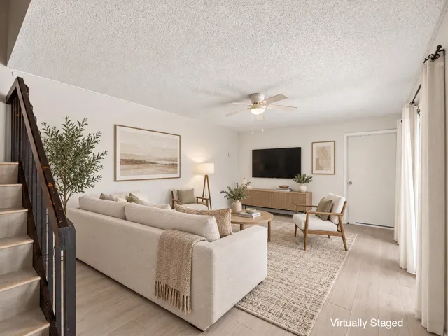 Virtually Staged Living Room