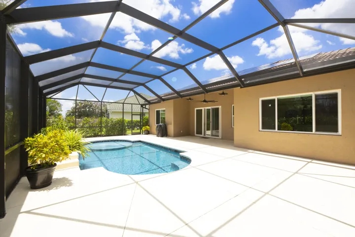 Screened lanai