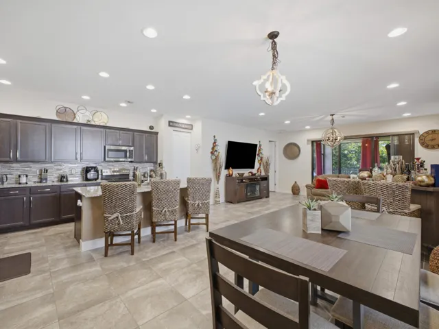 Dining to Kitchen Living