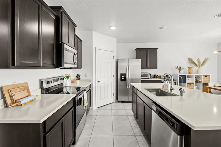 Kitchen with walk in pantry
