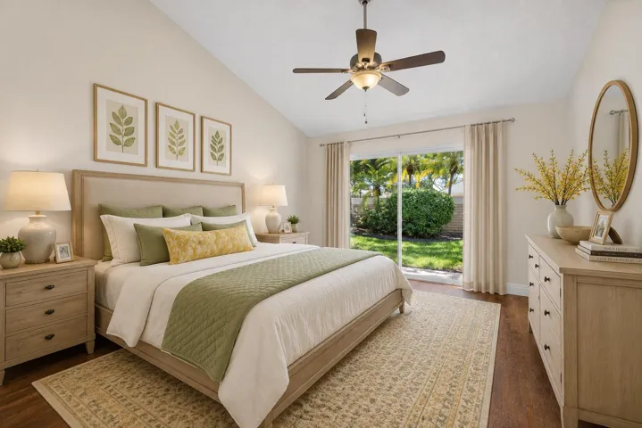 VIRTUALLY STAGED MASTER BEDROOM