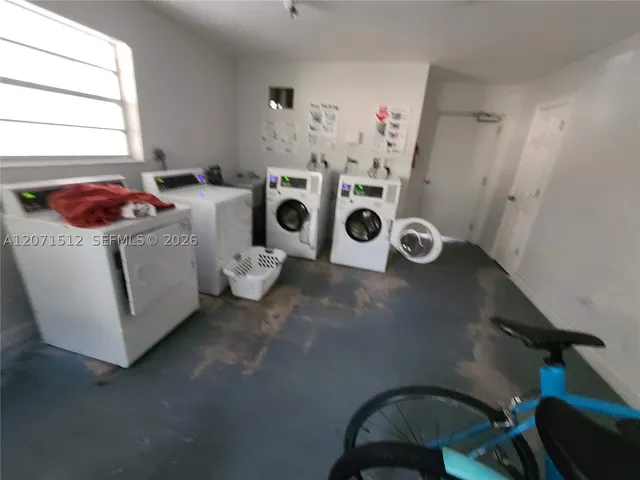 Laundry & Bike room with A/C
