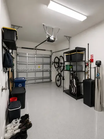 garage with water purifier system