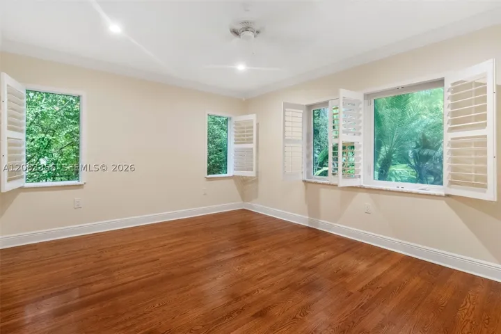 2nd Bedroom with Corner Garden Views