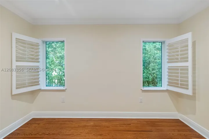 3rd Bedroom with Garden Views