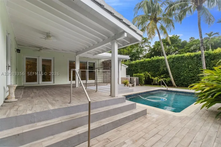 Both Covered and Sun-Exposed Pool Patio Areas