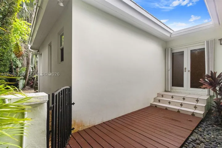 Private Patio and French Doors off of 3rd Bedroom