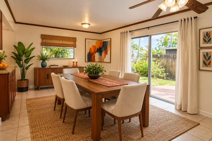 Dining Room Staged