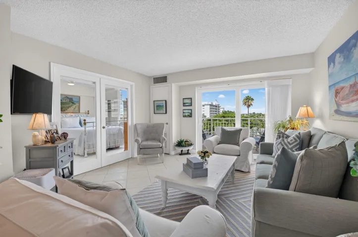 LIVING ROOM WITH BALCONY ACCESS