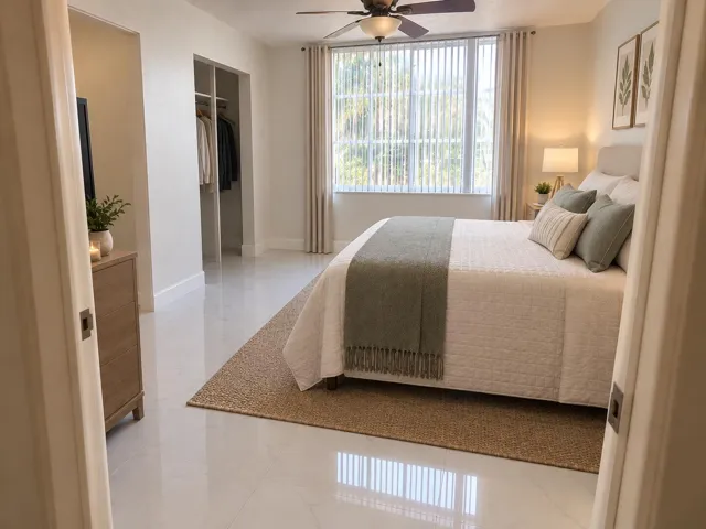 bedroom AI staged