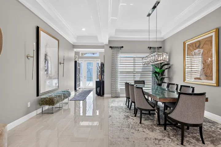 Entry, dining area