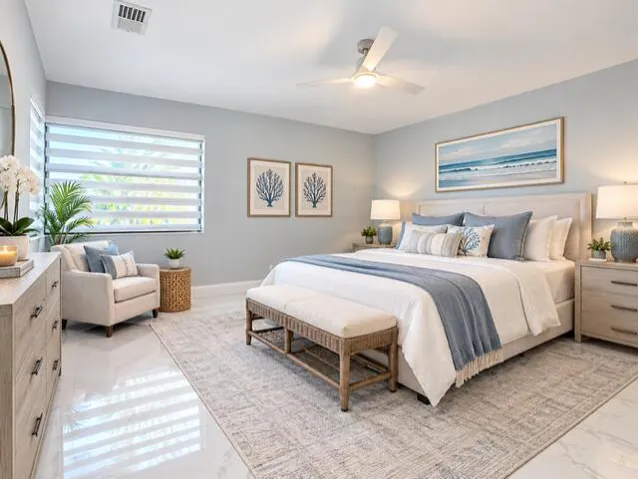 Virtual Staged Guest Bedroom