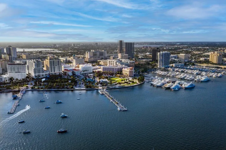Downtown WPB Waterfront Pier and Dock