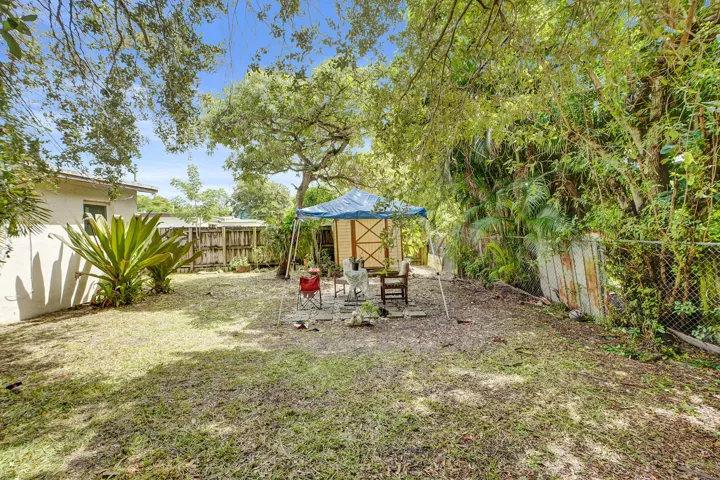 Large backyard
