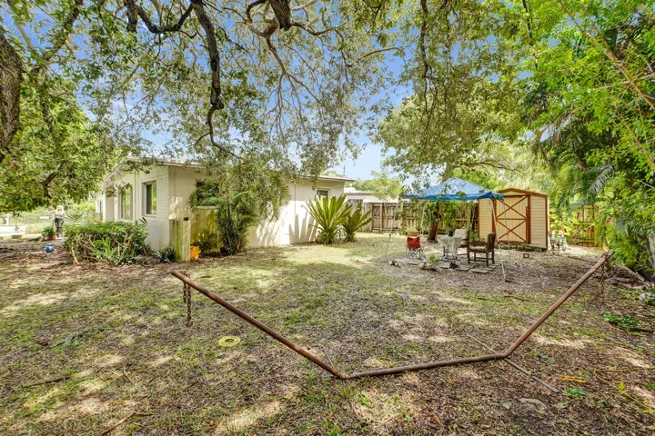 Large backyard
