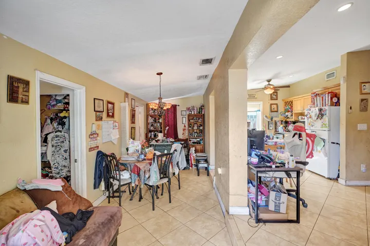 Separate dining area