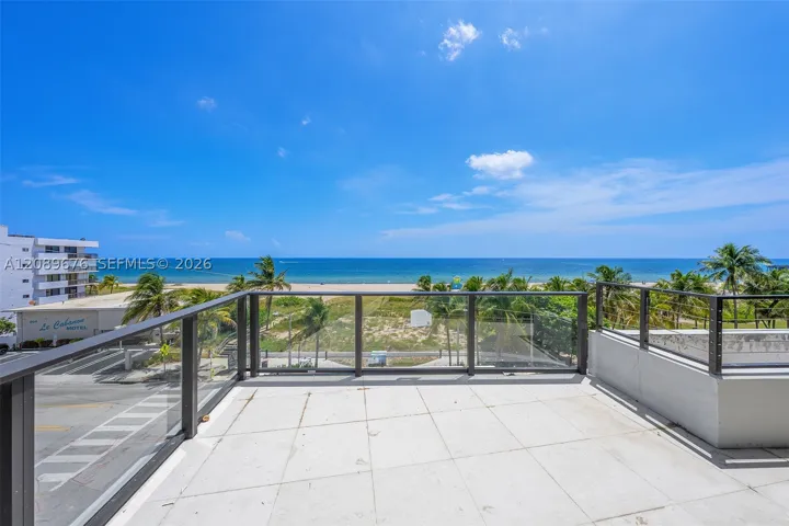 Fourth-floor terrace, ocean view.