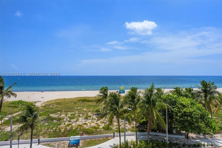 View east to the Atlantic from the fourth-floor terrace.