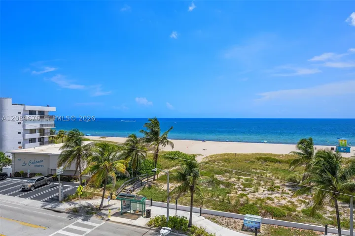 Beach and ocean from the terrace.