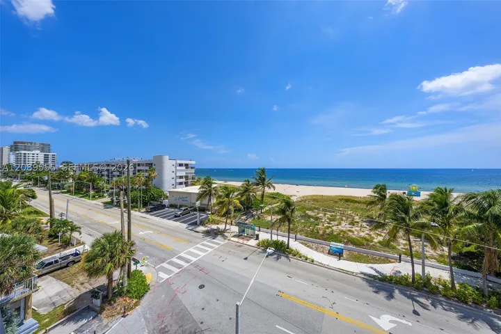 View northeast over A1A to the beach.