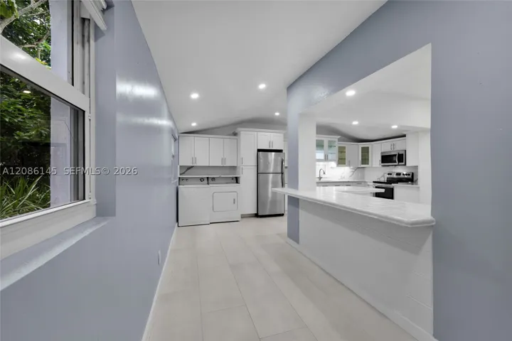 Convenient dedicated laundry area